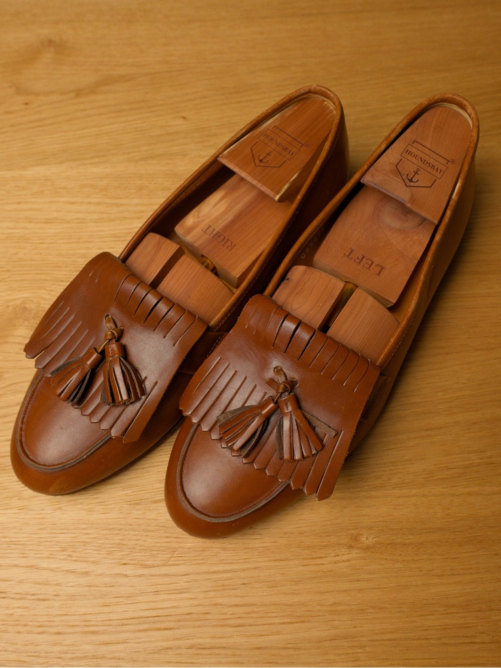 Vintage Polo Ralph Lauren Made in Italy Leather Kiltie Tassel Loafers - Picture 1 of 11
